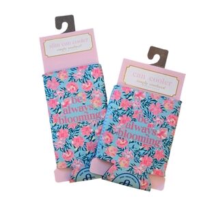 NWT Simply Southern Be Always Blooming Floral Neoprene Can Coozie Set